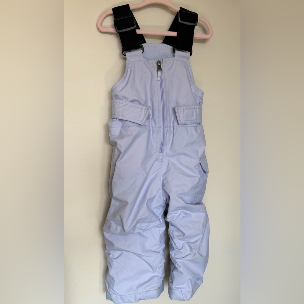 Columbia Size 2t Lavender BibSnowpants Like New Condition